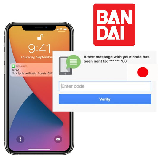 Bandai SMS verification successful: Access exclusive content with real Japanese phone numbers.