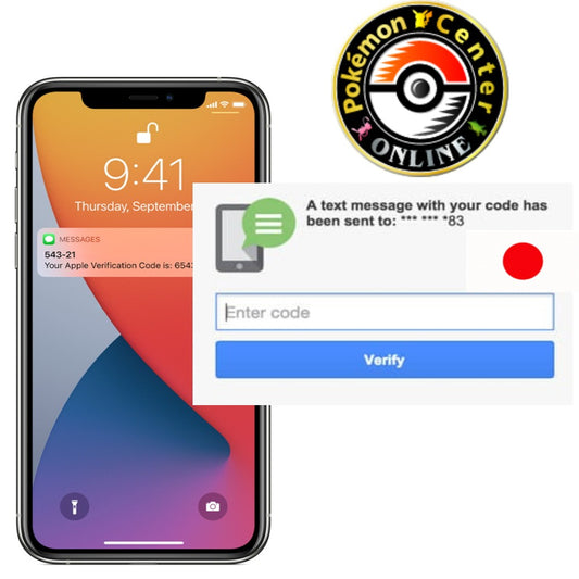 Japanese phone number verification for Pokémon Center Online